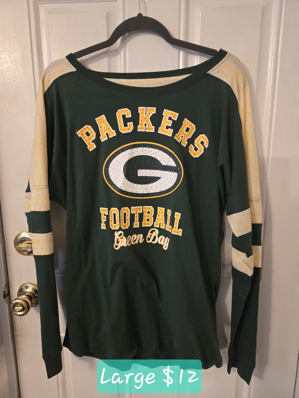 NFL Green & Gold Long-Sleeve Packers Football Tee